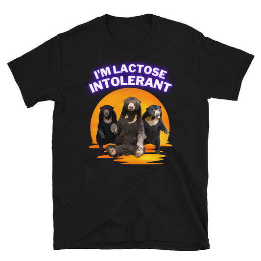 "Lactose Intolerant" Unisex Swanky Bear T-Shirt